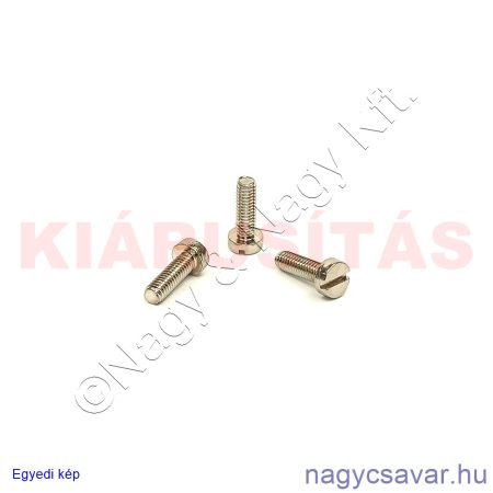 M4x12 hf.eh.csavar sárgaréz + nikkel**