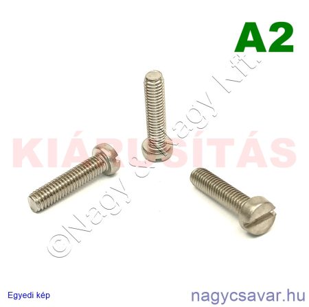 M6x25 hf.eh.csavar A2**