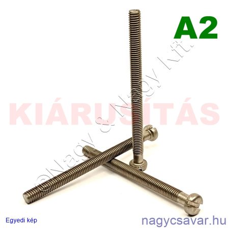 M6x80 hf.eh.csavar A2**