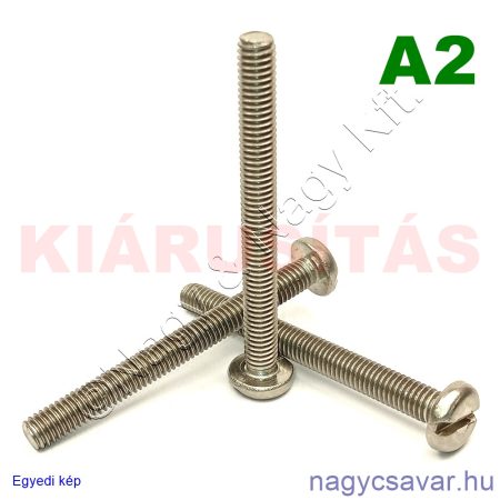 M6x60 df.eh.csavar A2**