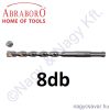 12x260/200 TWIXX SDS+ fúró 8db ABRABORO 12x260/200 TWIXX SDS+ fúró 8db ABRABORO