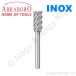 Turbómaró "A" alak INOX 6x50/16mm ABRABORO