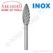 Turbómaró "H" alak INOX 8x65/20mm ABRABORO