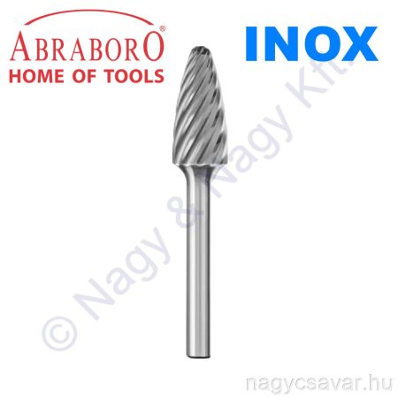 Turbómaró "L" alak INOX 12x70/25mm ABRABORO