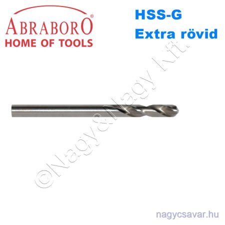 HSS-G extra rövid csigafúró 2,5x43/14 ABRABORO
