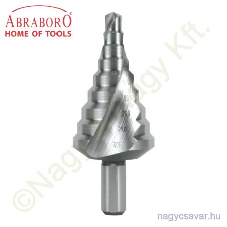 Lépcsős fúró HSS-G 5,3-38,5mm-ig Ø10x96mm ABRABORO