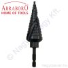 Lépcsős fúró HSS-TiAlN 4-30mm-ig 2mm/lépcsó 115mm ABRABORO