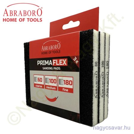 Csiszolószivacs 100x68x24mm P180/100/60 ABRABORO