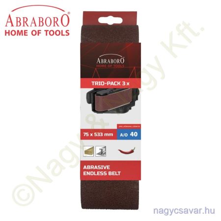 Végtelenített csiszoló 100x610mm P120 3db/cs ABRABORO