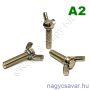 M4x12 szárnyas csavar A2