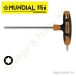 Torx kulcs Tx10x100mm "T" nyelű MUNDIAL 