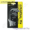 Imbuszkulcs klt. 9r. 1,5-10mm MUNDIAL Imbuszkulcs klt. 9r. 1,5-10mm MUNDIAL