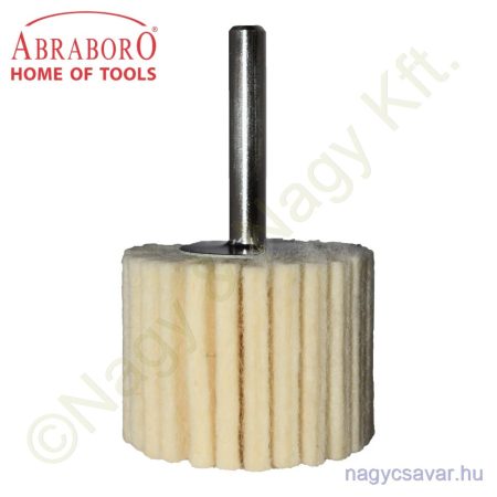 Csapos csiszolókerék filc 40x30x6mm ABRABORO