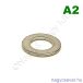 M3,2 lapos alátét Din 433 200HV A2