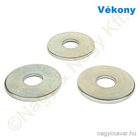 M12 fakötésű alátét horg. 13,5x45x2,3mm vékony
