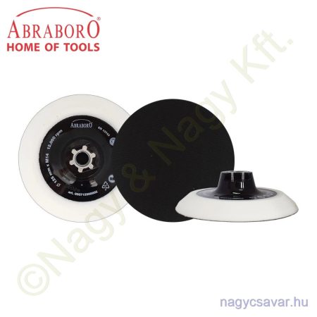 Tépőzáras gumitányér PUHA 115mm M14 ABRABORO