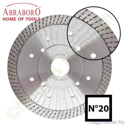 Gyémánttárcsa No15 125x22,23mm ABRABORO