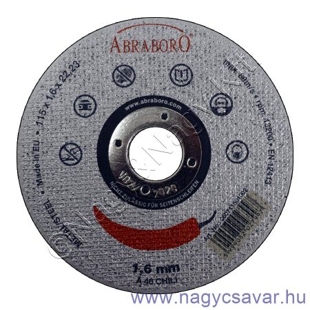 150x2,0x22 Chili fémvágó korong ABRABORO