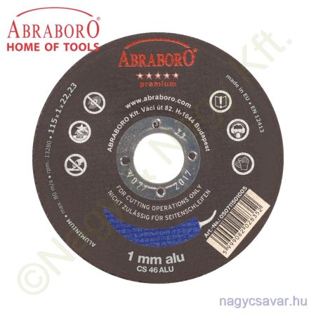 115x1,0x22 Chili ALU premium korong ABRABORO