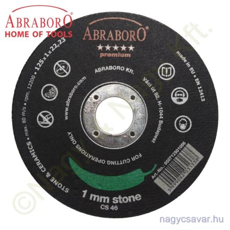 125x1,0x22 Chili premium kővágó korong ABRABORO