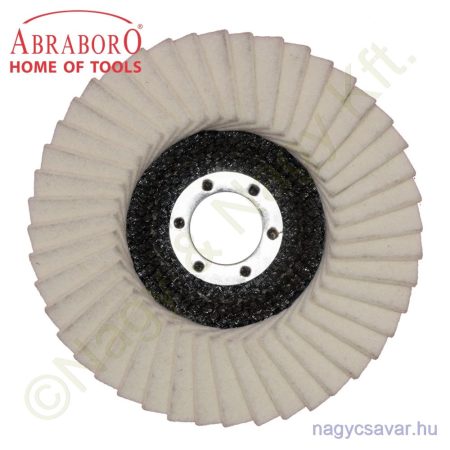 Lamellás filc polírozótányér 115x22mm ABRABORO