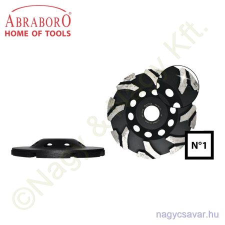 Gyémántszemcsés betoncsiszoló No1 115x22,23mm ABRABORO