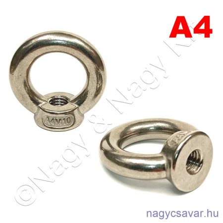 M8 gyűrűs anya A2
