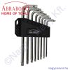 TORX-kulcs készlet 8r. T9/10/15/20/25/27/30/40mm ABRABORO