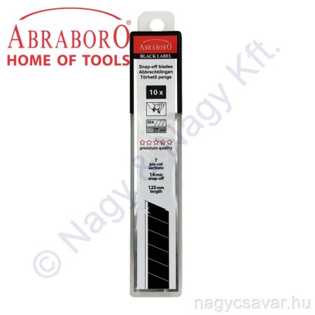 PVC penge 25mm fekete, sűrűn tördelhető SK4 ABRABORO 