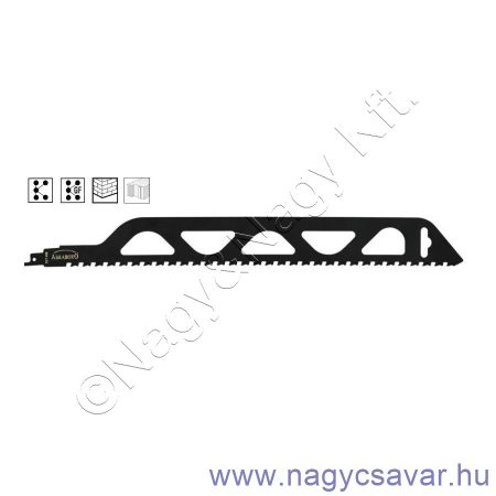 TCT 455mm szablyafűrész lap (S2243HM) 1db ABRABORO