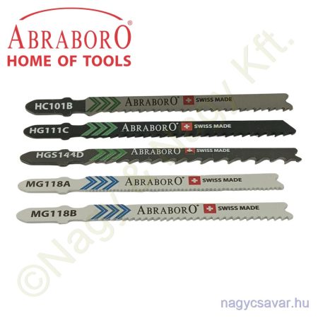 Szúrófűrész lap klt. (T101B/T111C/T144D/T118A/T118B) 5db ABRABORO