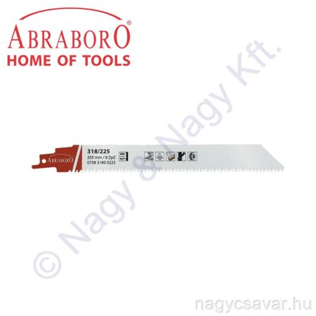 318/225 TCT szablyafűrészlap 1db ABRABORO