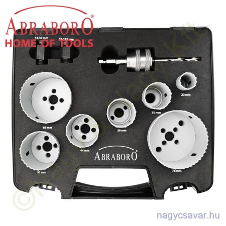 HSS-Co Grey Star lyukfűrész 10 részes készlet ABRABORO