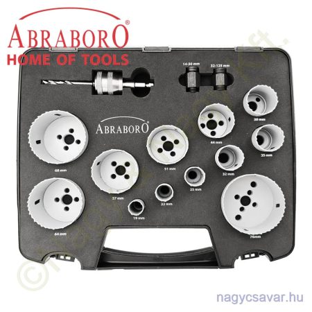 HSS-Co Grey Star lyukfűrész 14 részes készlet ABRABORO