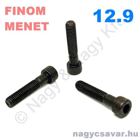 M10x1x40 hf.bkny.csavar natúr 12.9 finommenetes 100/cs