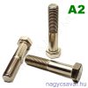 M10x120 hlf.rm.csavar A2 