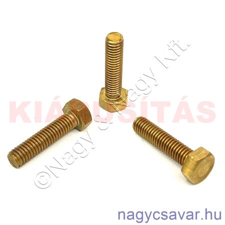 M6x20 hlf.tm.csavar sárgaréz**