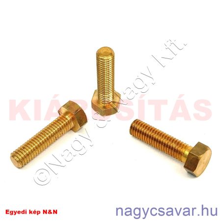 M5x20 hlf.tm.csavar sárgaréz /esztergált/**