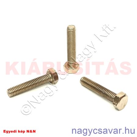 M6x30 hlf.tm.csavar sárgaréz + nikkel**