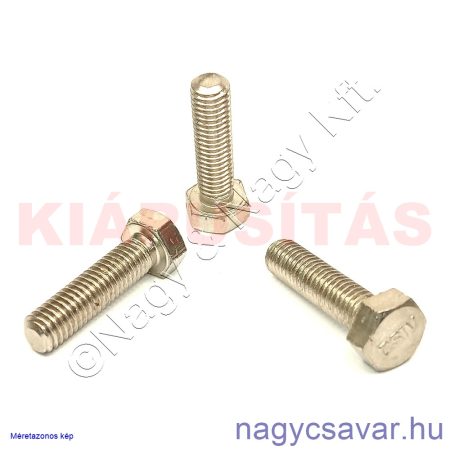 M8x30 hlf.tm.csavar sárgaréz + nikkel**