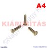 M4x20 sf.eh.csavar A4** M4x20 sf.eh.csavar A4**
