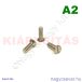 M5x16 sf.eh.csavar A2**