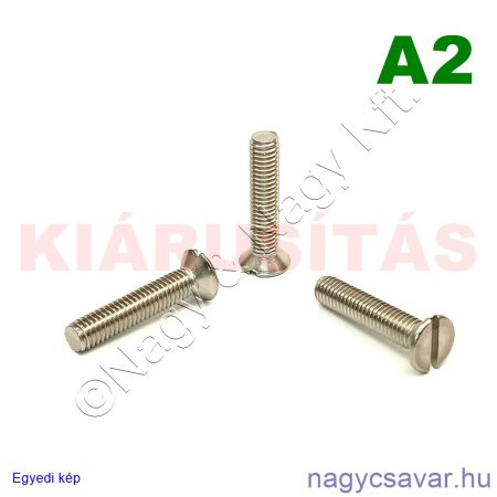 M6x25 sf.eh.csavar A2**