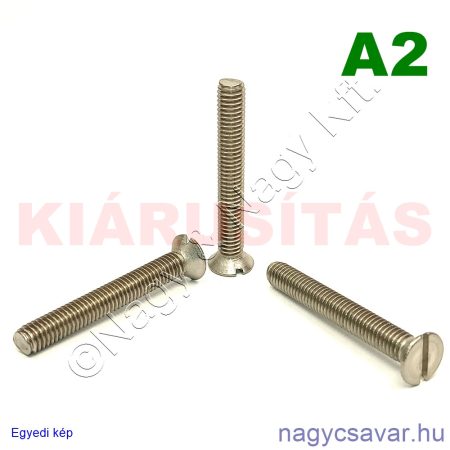 M6x40 sf.eh.csavar A2**
