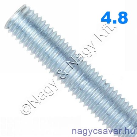 M6x2000 menetes rúd horg. 4.8