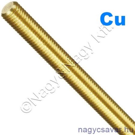 M5x1000 menetes rúd sárgaréz