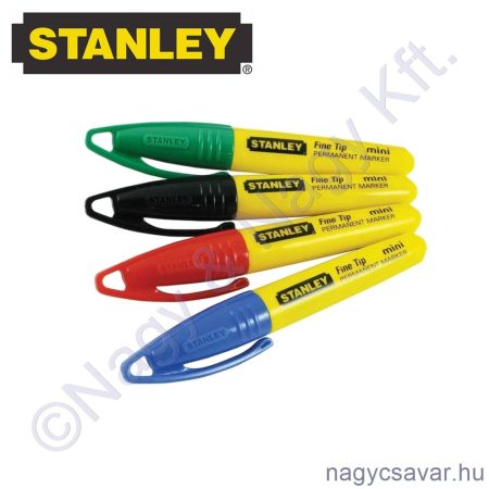 Jelölőfilc mini fekete STANLEY