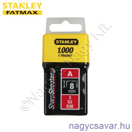 Tűzőkapocs "A" 8mm (3/53/530) 1000db STANLEY