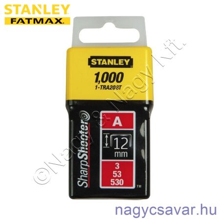 Tűzőkapocs "A" 12mm (3/53/530) 1000db STANLEY