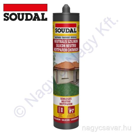 Neutrális szilikon transzparens 280ml SOUDAL 